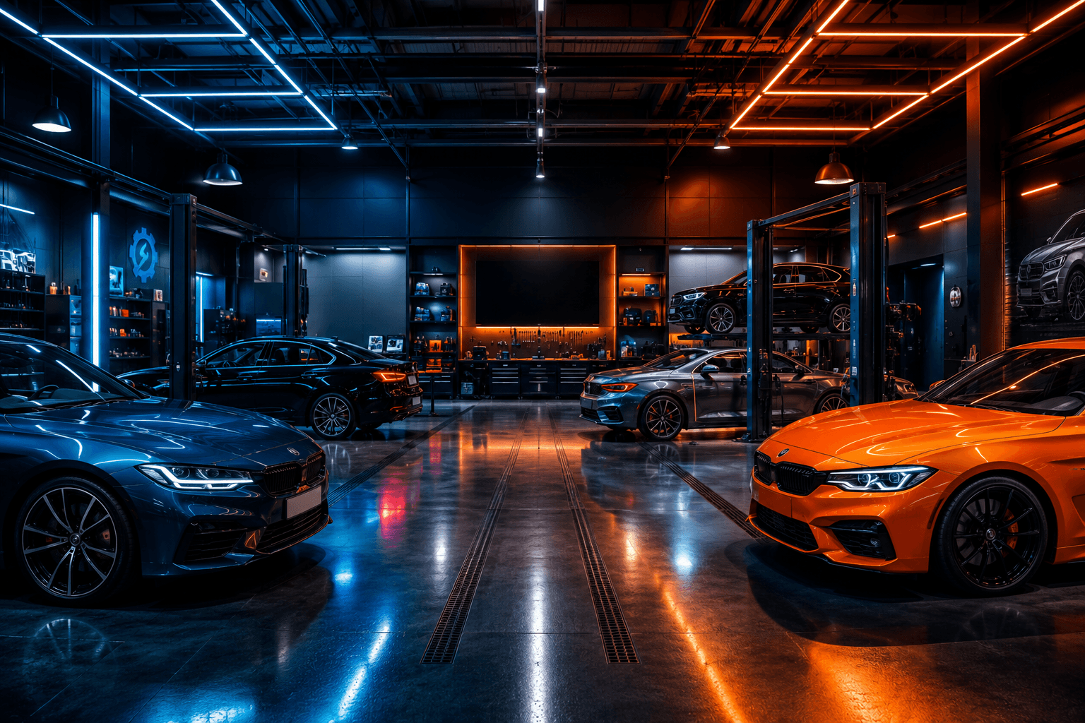 Premium garage interior